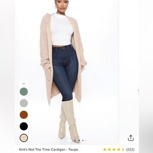 Fashion Nova NWT cardigan size small